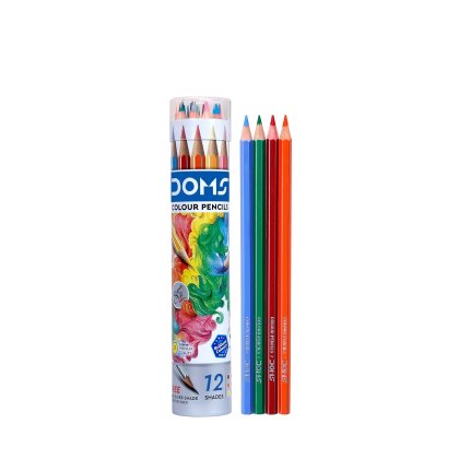 Doms Long Colour Pencils 12 Shades