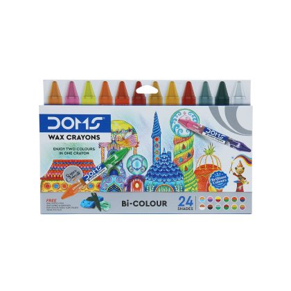 Doms Extra Long Wax Crayons 24 Shades