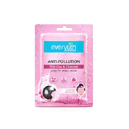 Everyuth Pink Clay & Charcoal Sheet Mask 25G