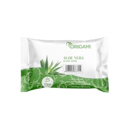 Origami Aloe Vera 25 Wet Wipes