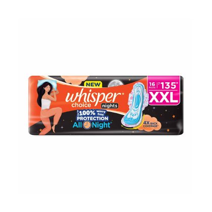 Whisper Choice Night Xxl 16Pads