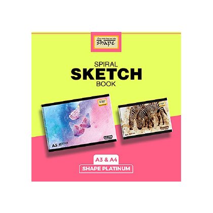 Shape A3 Platinum Sketch Spiral Note 36P