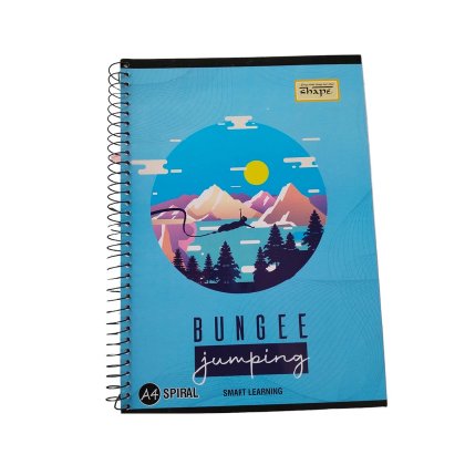 Shape A4 Spiral Unruled Note 300P
