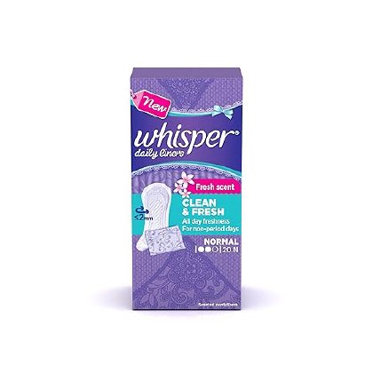 Whisper Daily Liners Normal 20N