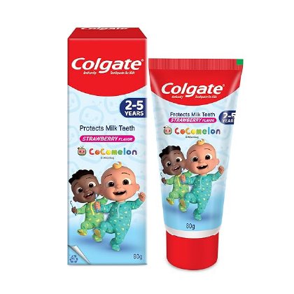 Colgate Strawberry Flavour 2-5Year Toothpaste 80G