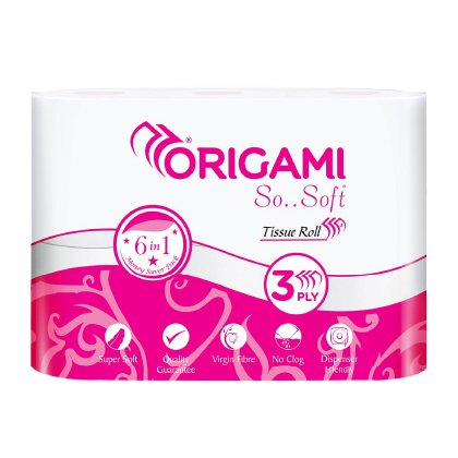 Origami Kitchen So..Soft Tissue Roll 3 Ply 6In1