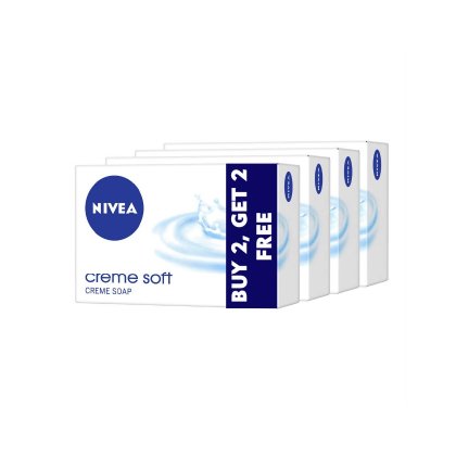 Nivea Creme Soft Soap Bar 125G*4N