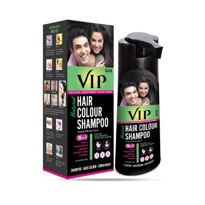 Vip Hair Colour Shampoo Black 180Ml