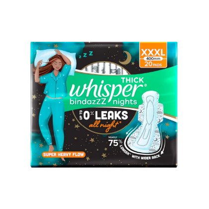 Whisper Thick Bindazzz Nights Xxxl 20Pads