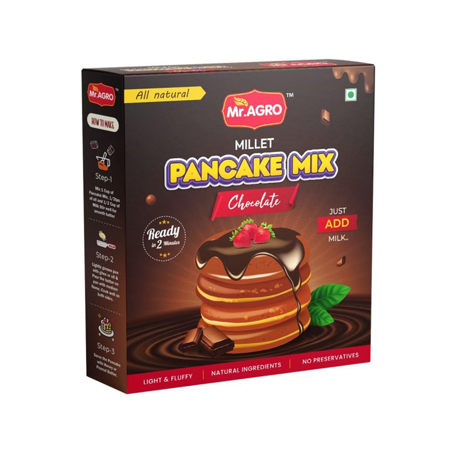 Mr.Agro Millet Pancake Mix Chocolate 250G