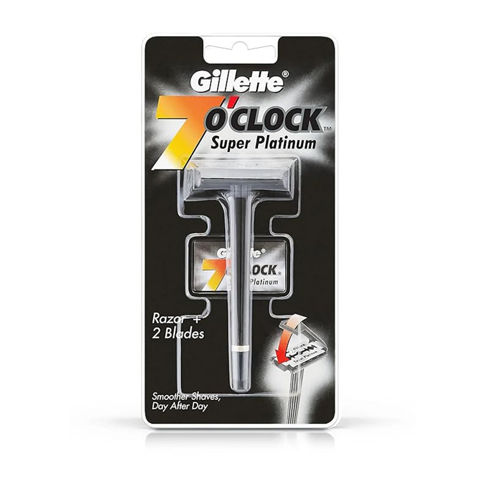Gillette 7`o Clock Super Platinum Razor