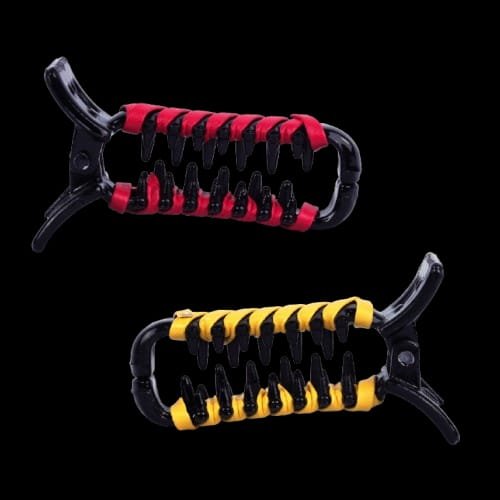 Strong Grip Hair Claw Clip for Women – Anti-Slip Banana Clip for Thick & Thin Hair | Durable Stylish Hair Holder (Pack of 2 – Red & Yellow)