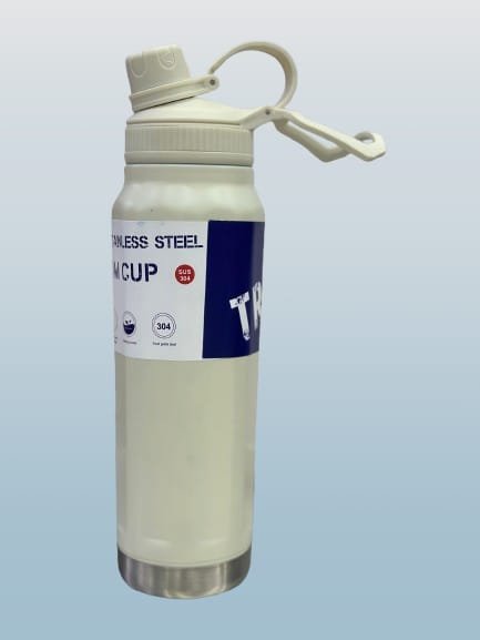 Stainless Steel Water Bottle 304 Grade – Insulated Leakproof Flask with Handle Lid | Durable Travel Bottle for Hot & Cold Drinks