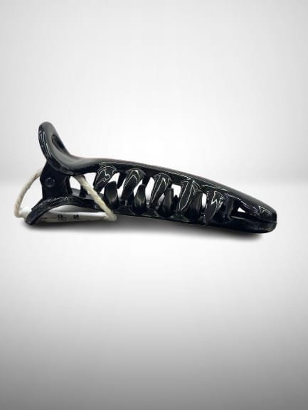 Classic Black Hair Claw Clip – Strong Hold Hair Clutcher for Women | Large Grip Hair Clip for Thick & Long Hair