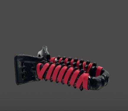 Trendy Red & Black Hair Claw Clip – Strong Hold Designer Hair Clutcher for Women | Stylish Everyday Hair Accessory