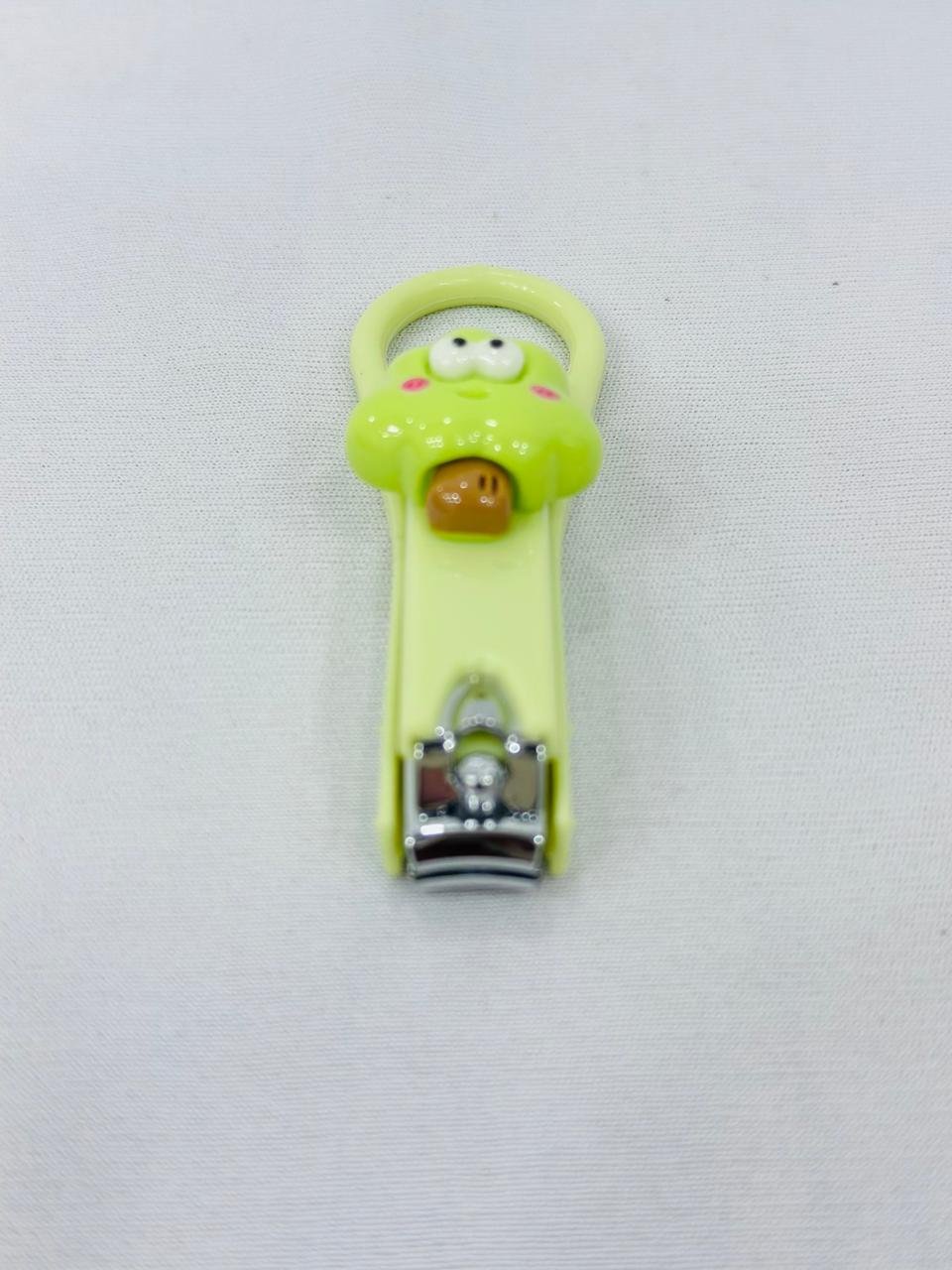 Cute Cartoon Nail Clipper for Kids – Safe & Easy Grip Baby Nail Cutter (Green)
