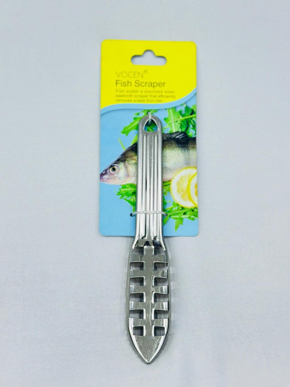 Stainless Steel Fish Scaler & Scraper – Easy Fish Cleaning Tool for Kitchen Use