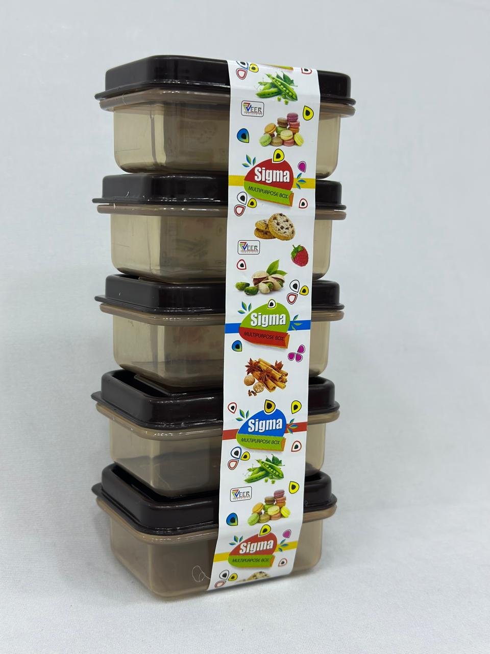 Multipurpose Food Storage Containers Set – Airtight Plastic Kitchen Boxes with Lids | Stackable Snack & Grocery Storage (Set of Multiple)