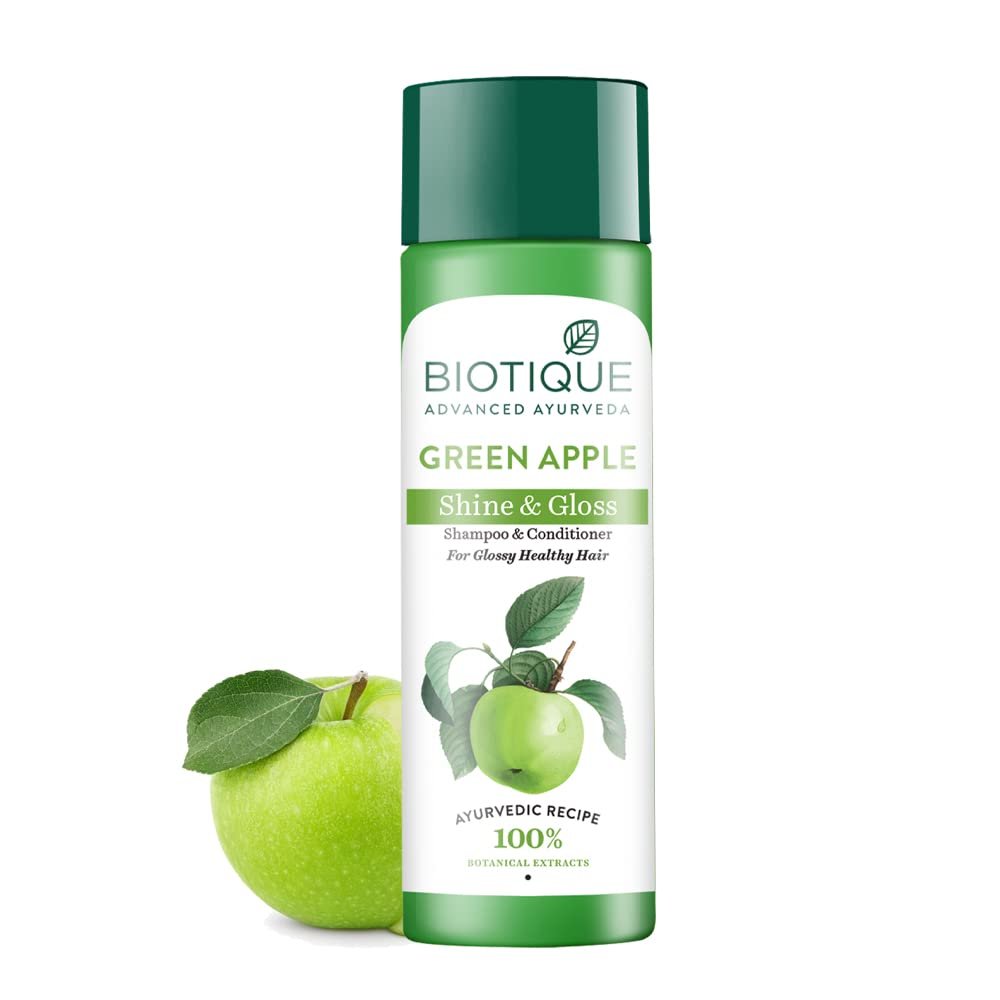 BIOTIQUE GREEN APPLE SHINE & GLOSS SHA & CON 190ML