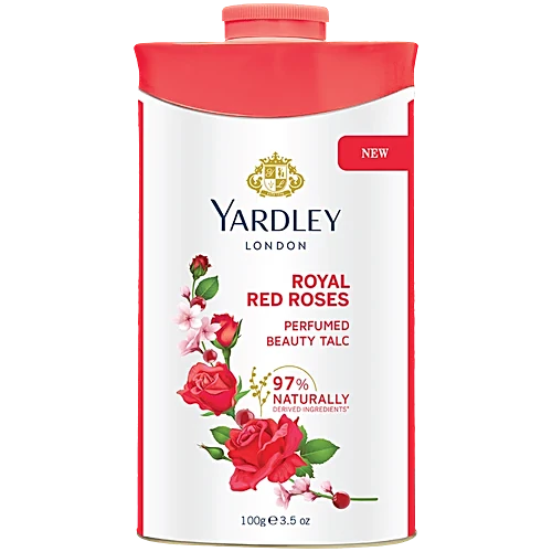 YARDLEY ROYAL RED ROSESTALC 100G