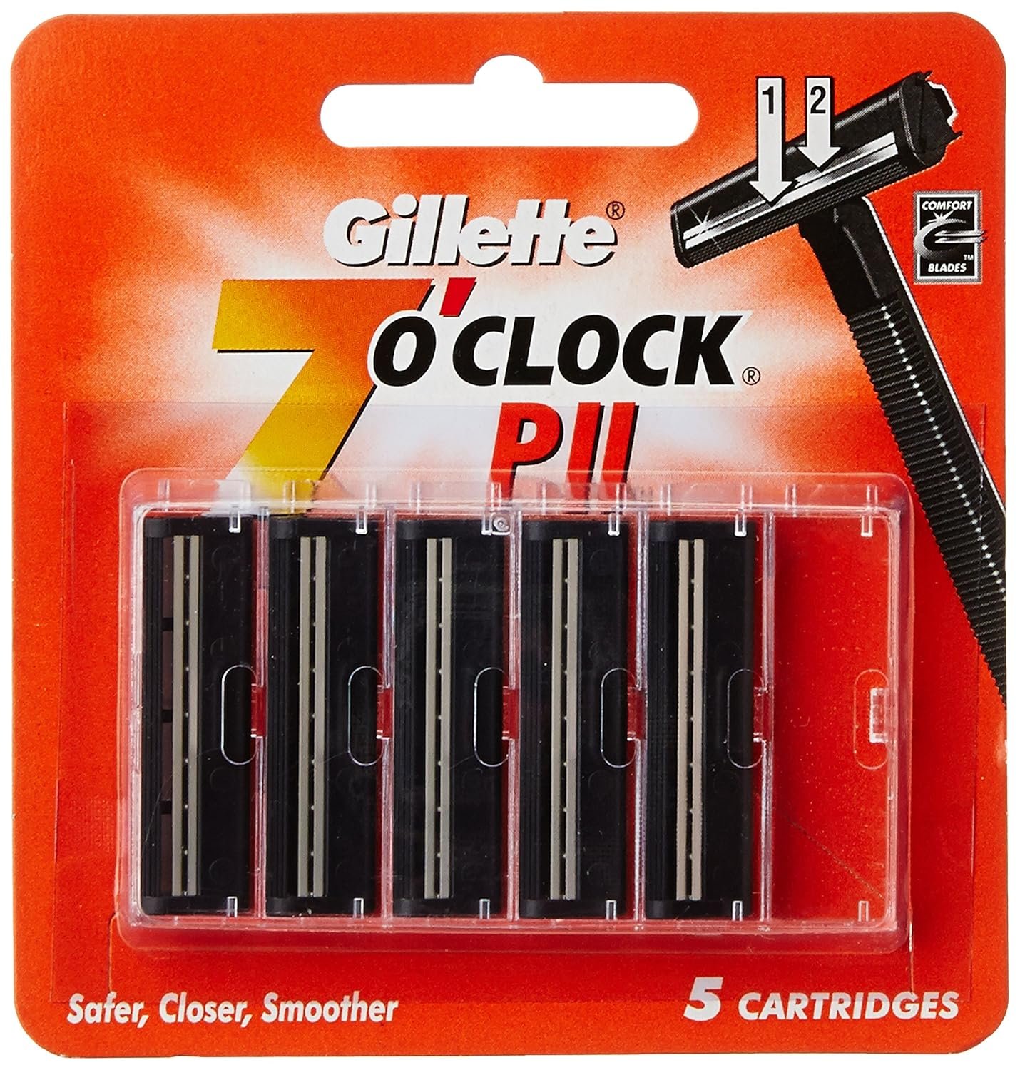 GILLETTE 7 CLOCK PII CARTRIDGES 5N