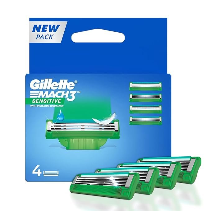 GILLETTE MACH3 SENSITIVE CARTRIDGES 4N