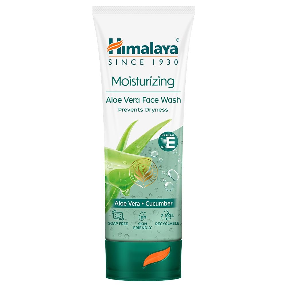 HIMALAYA MOISTURIZING ALOEVERA FACE WASH 50ML