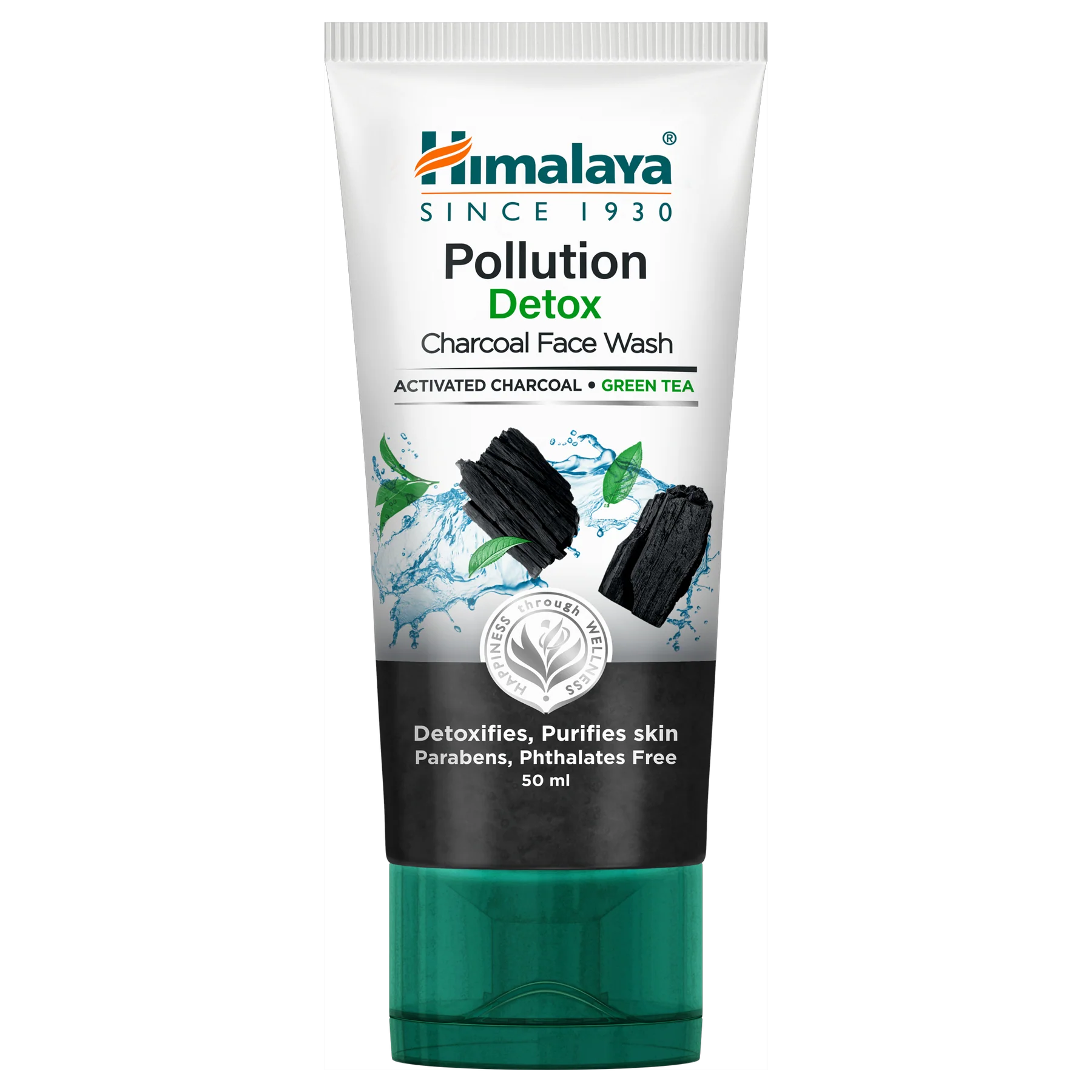 HIMALAYA POLLUTION DETOX CHARCOAL FACE WASH 50ML