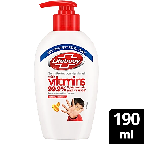 LIFEBUOY TOTAL 10 PROTECT HANDWASH 190ML