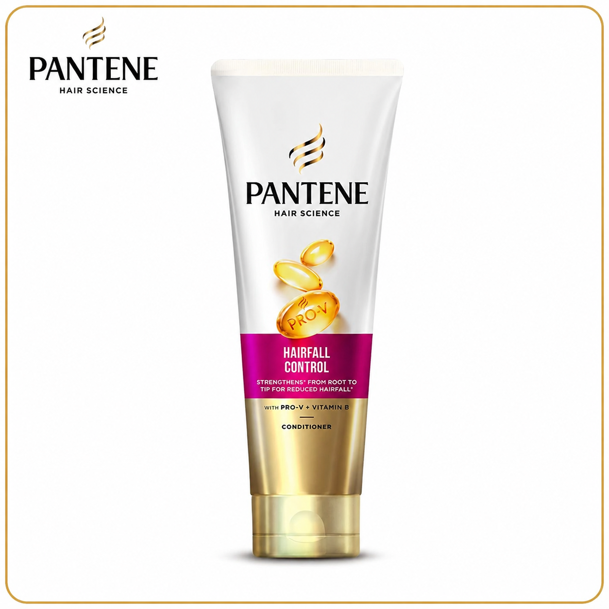 Pantene Hairfall Control Conditioner 100ml | Stronger, Smoother Hair & Reduced Hair Fall | Pro-V Nourishment for Weak & Brittle Hair