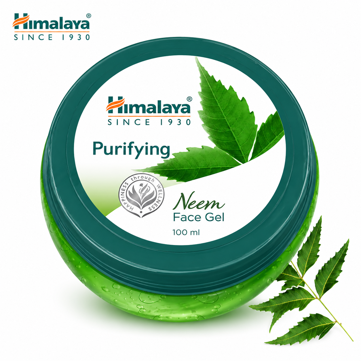 Himalaya Natural Glow Neem Face Gel 100ml | Oil Control & Acne Care Hydrating Gel | Purifying Neem Moisturizer for Clear, Fresh Skin