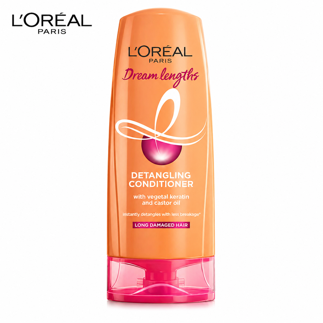 L`Oréal Paris Dream Lengths Detangling Conditioner 71.5ML | Reduces Breakage & Smoothens Hair | Keratin & Castor Oil Conditioner for Long, Damaged Hair