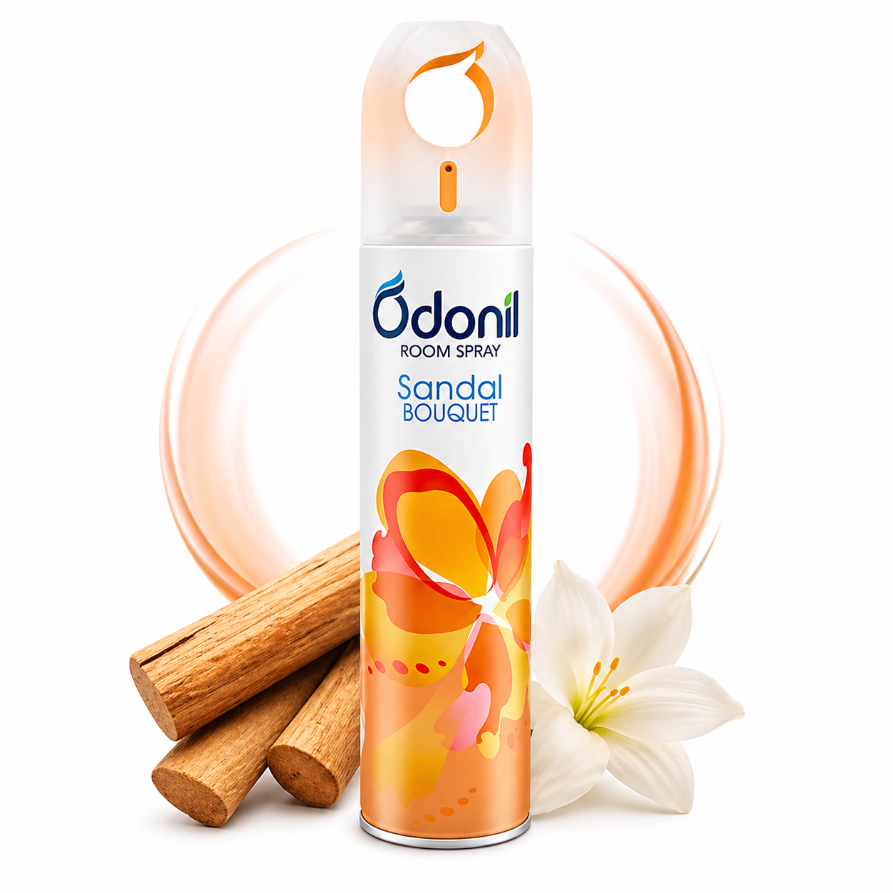 Odonil Room Spray Sandal Bouquet 220ml | Long-Lasting Freshness & Premium Sandal Aroma | Ideal for Home, Office & Bathroom Air Freshening