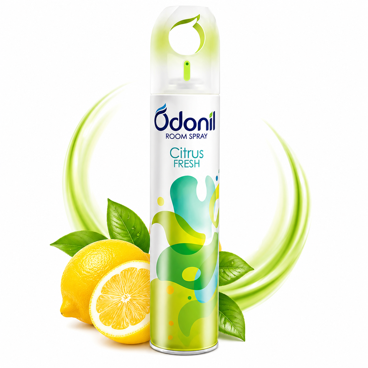 ODONIL Citrus Fresh Room Spray 220ML | Instant Odor Eliminator Air Freshener for Home, Office & Bathroom | Long Lasting Uplifting Citrus Fragrance