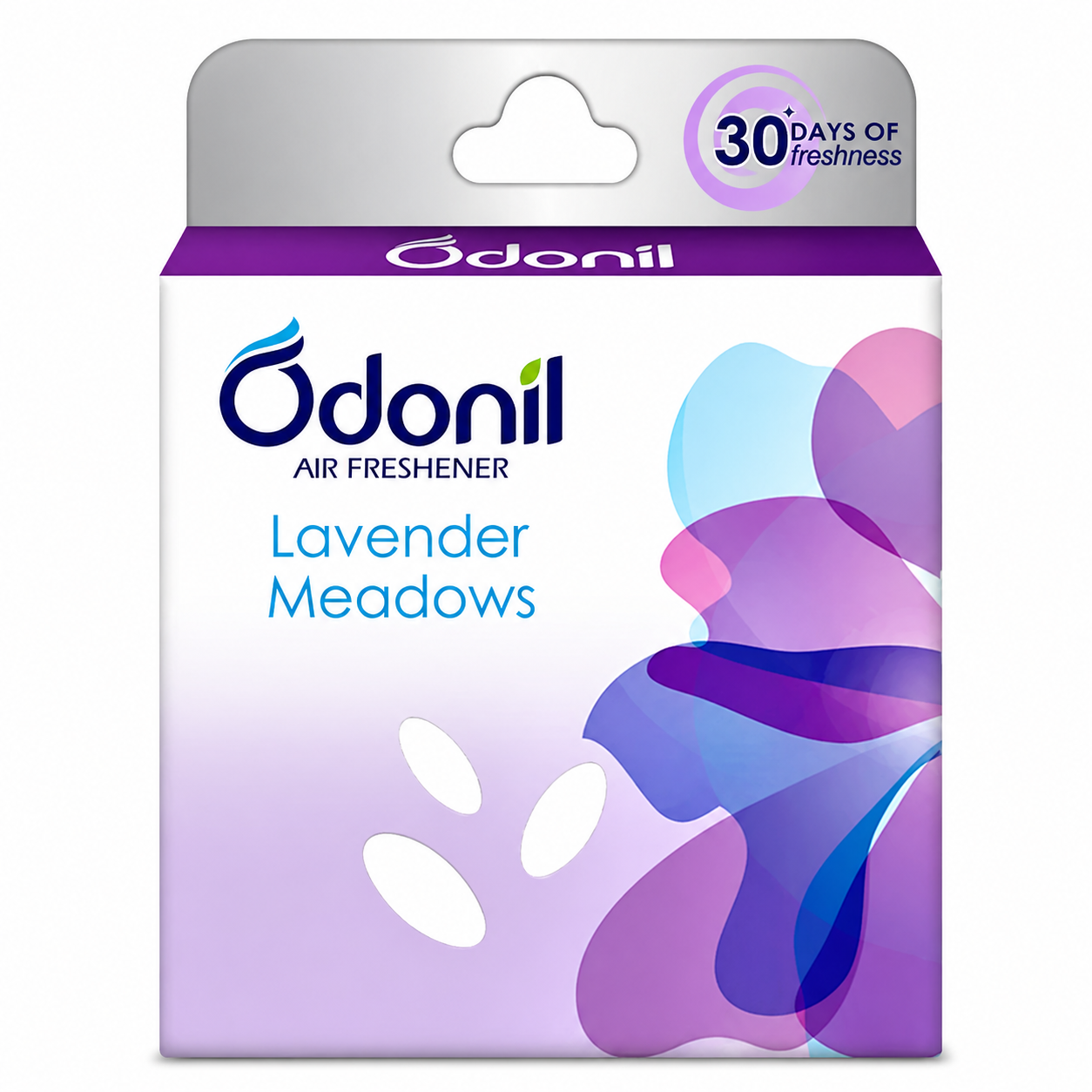 Odonil Air Freshener Lavender Meadows 48g | Long Lasting Lavender Room Freshener | Odor Eliminator for Home, Bathroom & Office