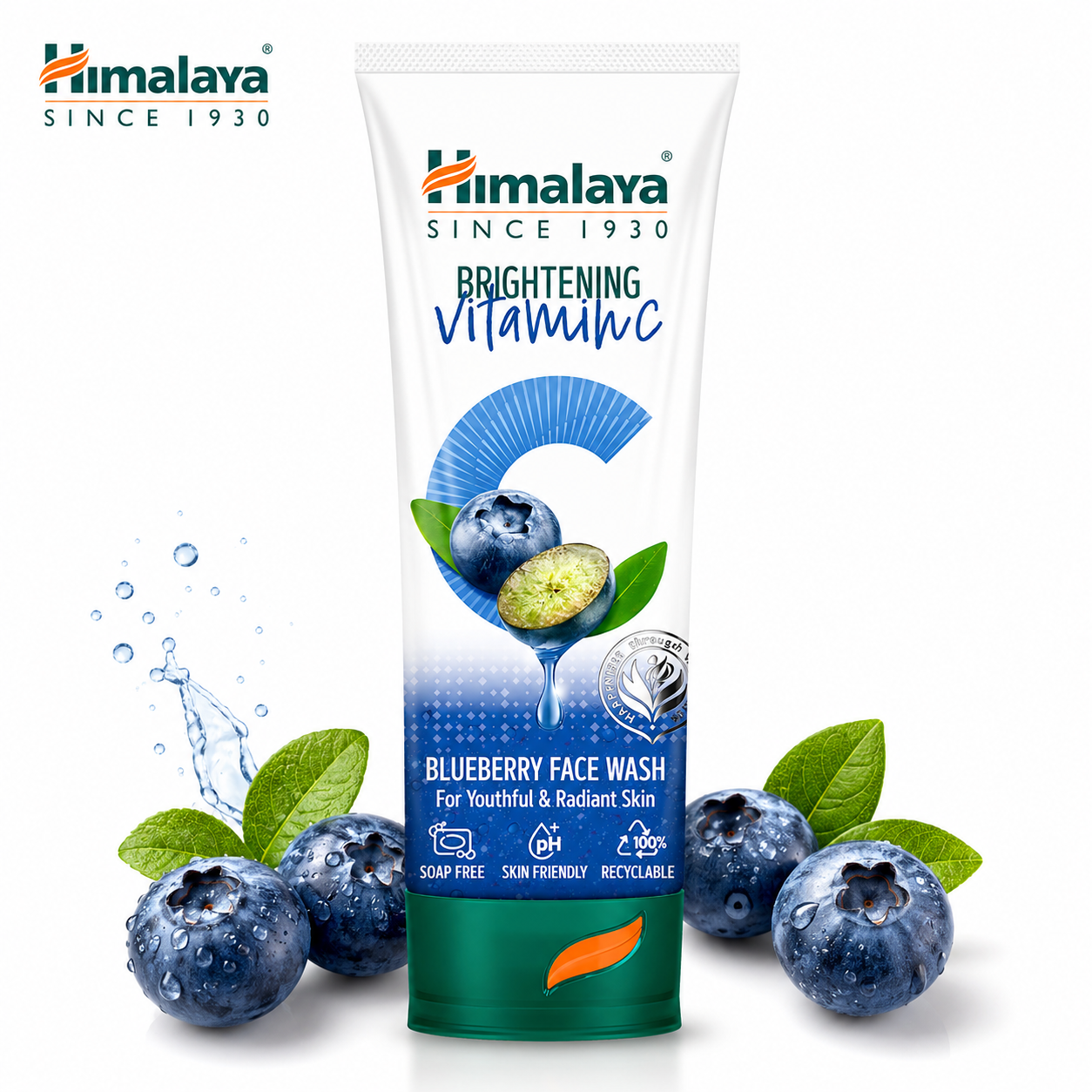 Himalaya Brightening Blueberry Face Wash 100ml | Vitamin C Glow Boost Cleanser | Antioxidant-Rich Face Wash for Radiant & Youthful Skin