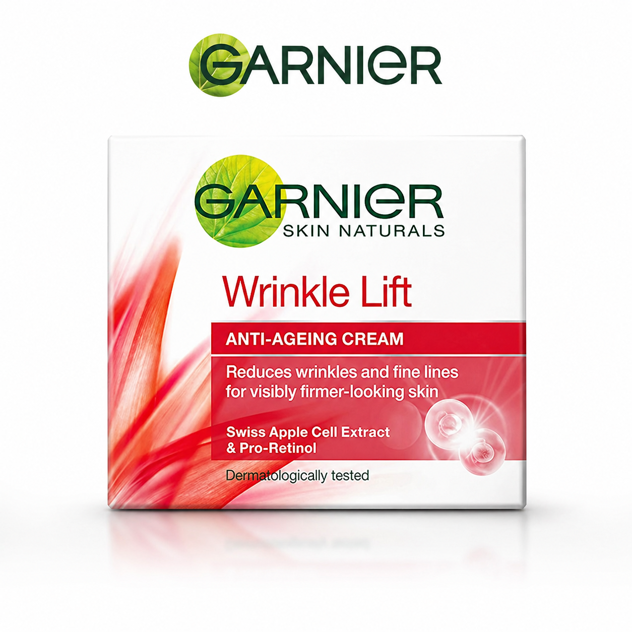 Garnier Wrinkle Lift Anti-Ageing Cream 18g | Reduces Wrinkles & Fine Lines | Firming & Hydrating Face Cream | Swiss Apple Extract & Pro-Retinol