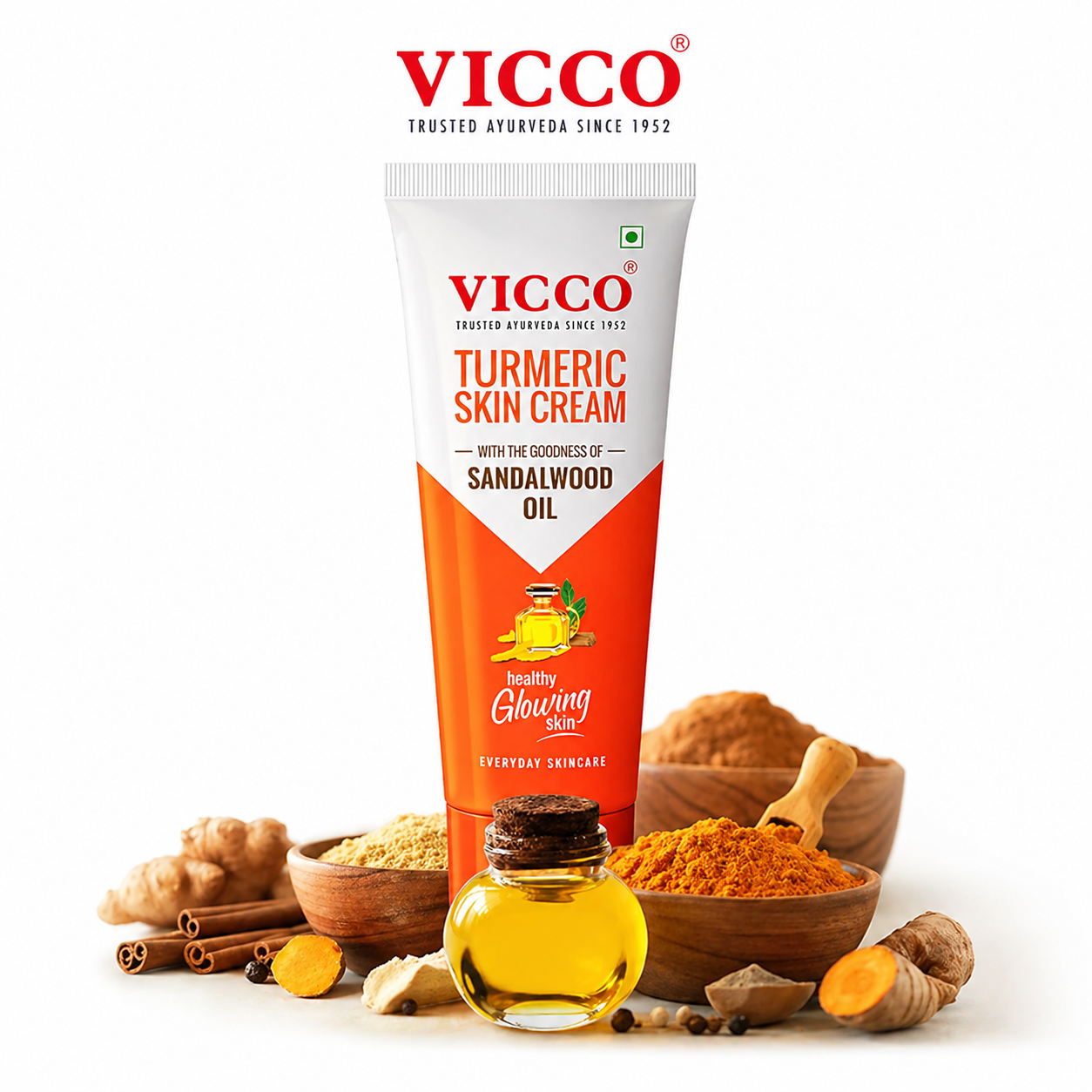 VICCO TURMERIC & SANDALWOOD OIL CREAM 50G