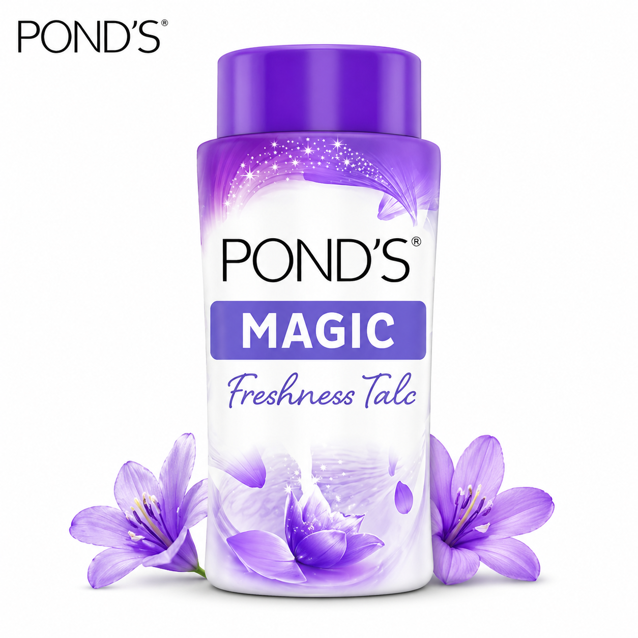 POND’S Magic Talcum Powder 100g | Long Lasting Freshness Body Powder - Absorbs Moisture & Keeps Skin Soft Smooth All Day