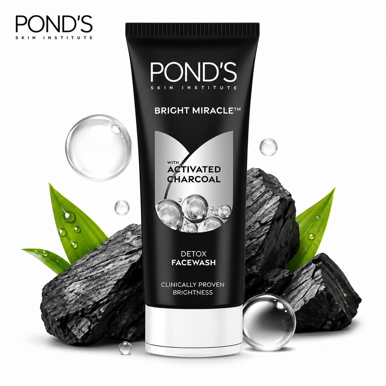 PONDS BRIGHT MIRACLE PURE DETOX FACE WASH 100G