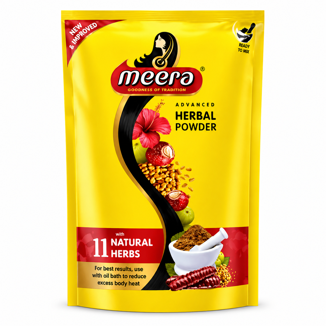MEERA HERBAL POWDER POUCH 80GM