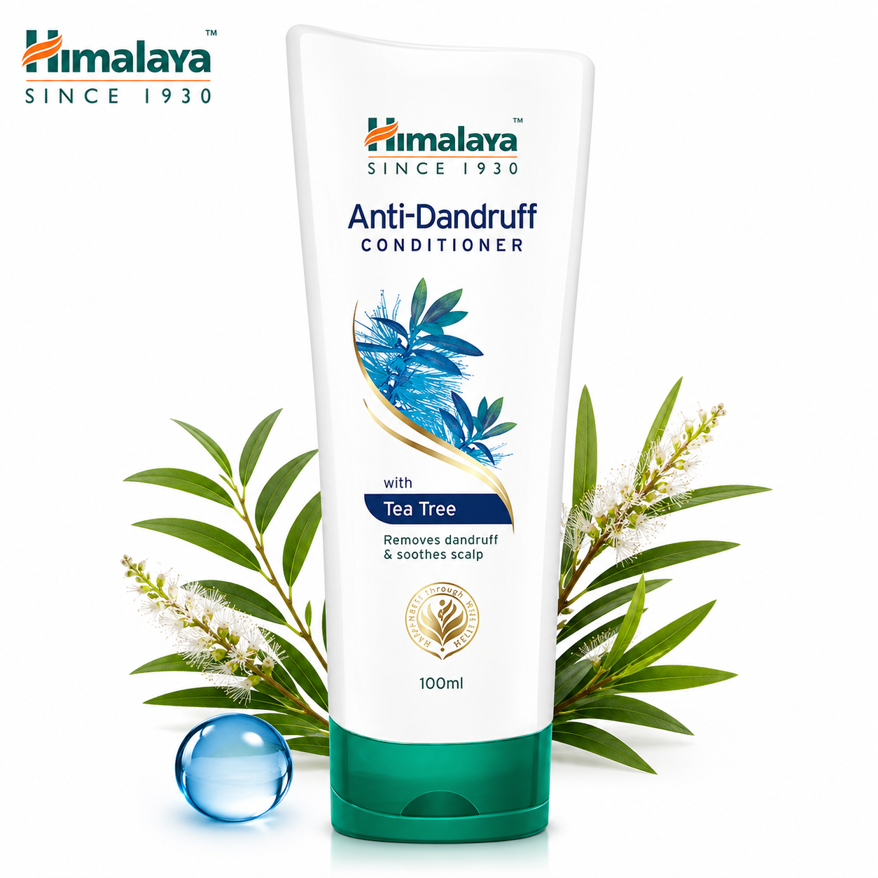 Himalaya Anti-Dandruff Tea Tree Conditioner 100ml | Fights Flakes & Soothes Scalp | Nourishing Conditioner for Soft, Healthy Hair