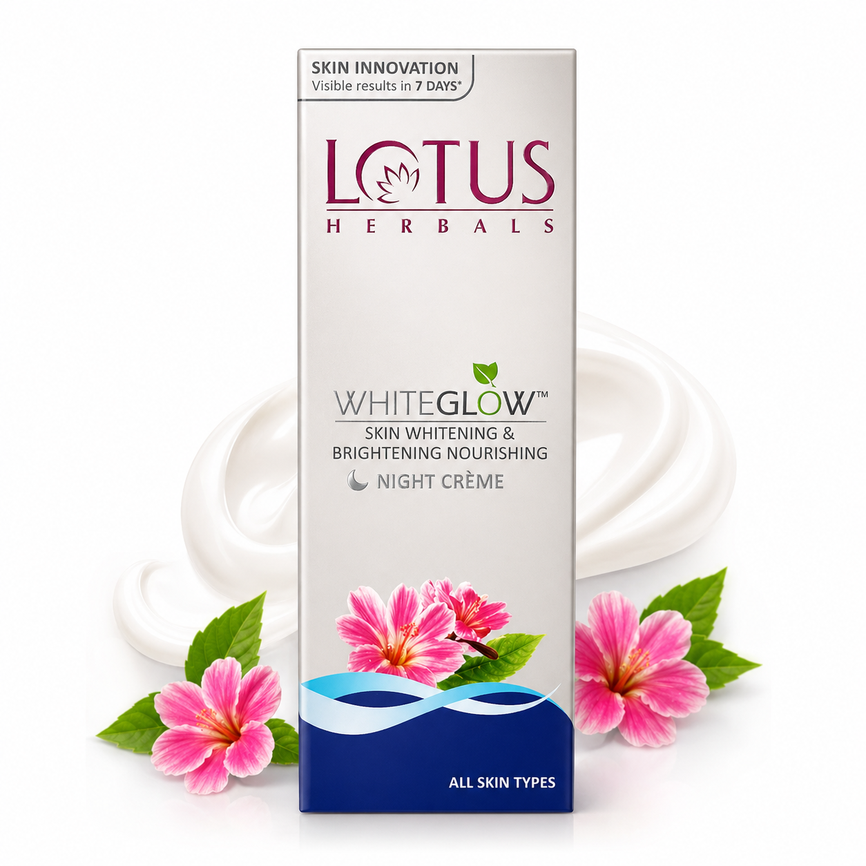 Lotus WhiteGlow Night Crème 15g | Skin Brightening & Whitening Nourishing Cream | Overnight Repair for Radiant, Even Skin