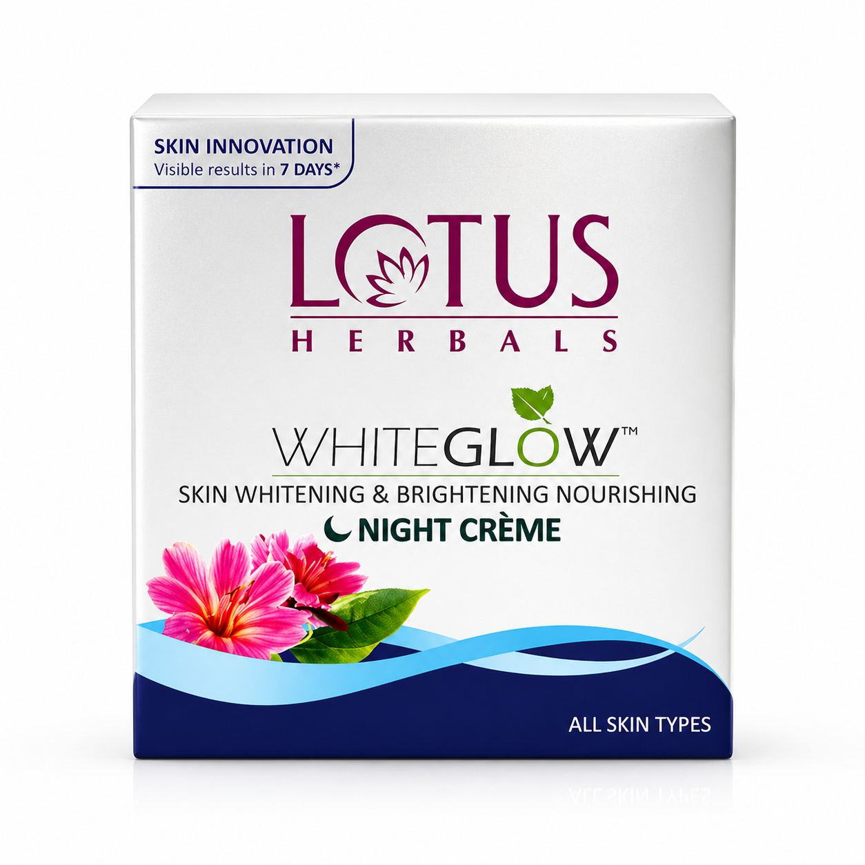 Lotus WhiteGlow Night Cream 40g | Skin Brightening & Whitening Nourishing Cream | Overnight Repair for Even Tone & Radiant Glow