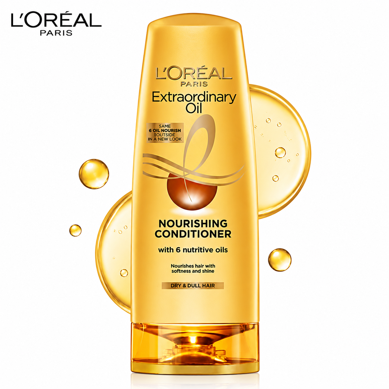 L’Oréal Paris Extraordinary Oil Conditioner 71.5ml | Deep Nourishment & Smooth Shine | 6 Nutritive Oils for Dry & Dull Hair