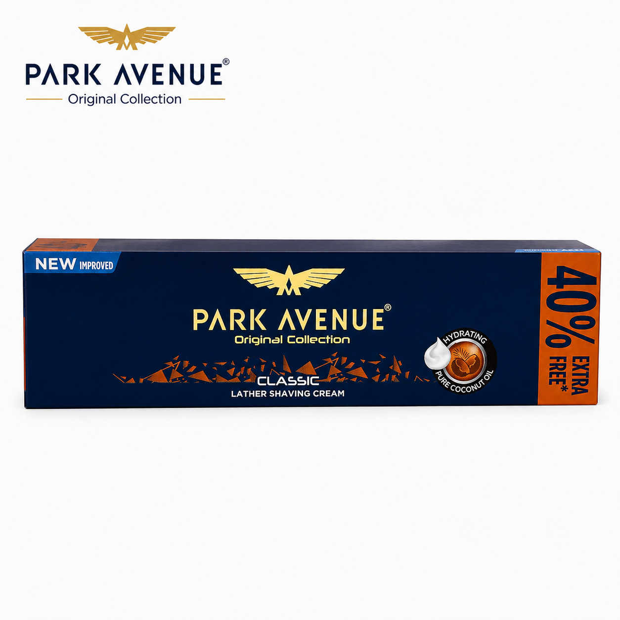 Park Avenue Classic Shaving Cream 84g | Rich Lather with Coconut Oil – Smooth Glide, Skin Protection & Moisturizing Shave for Men