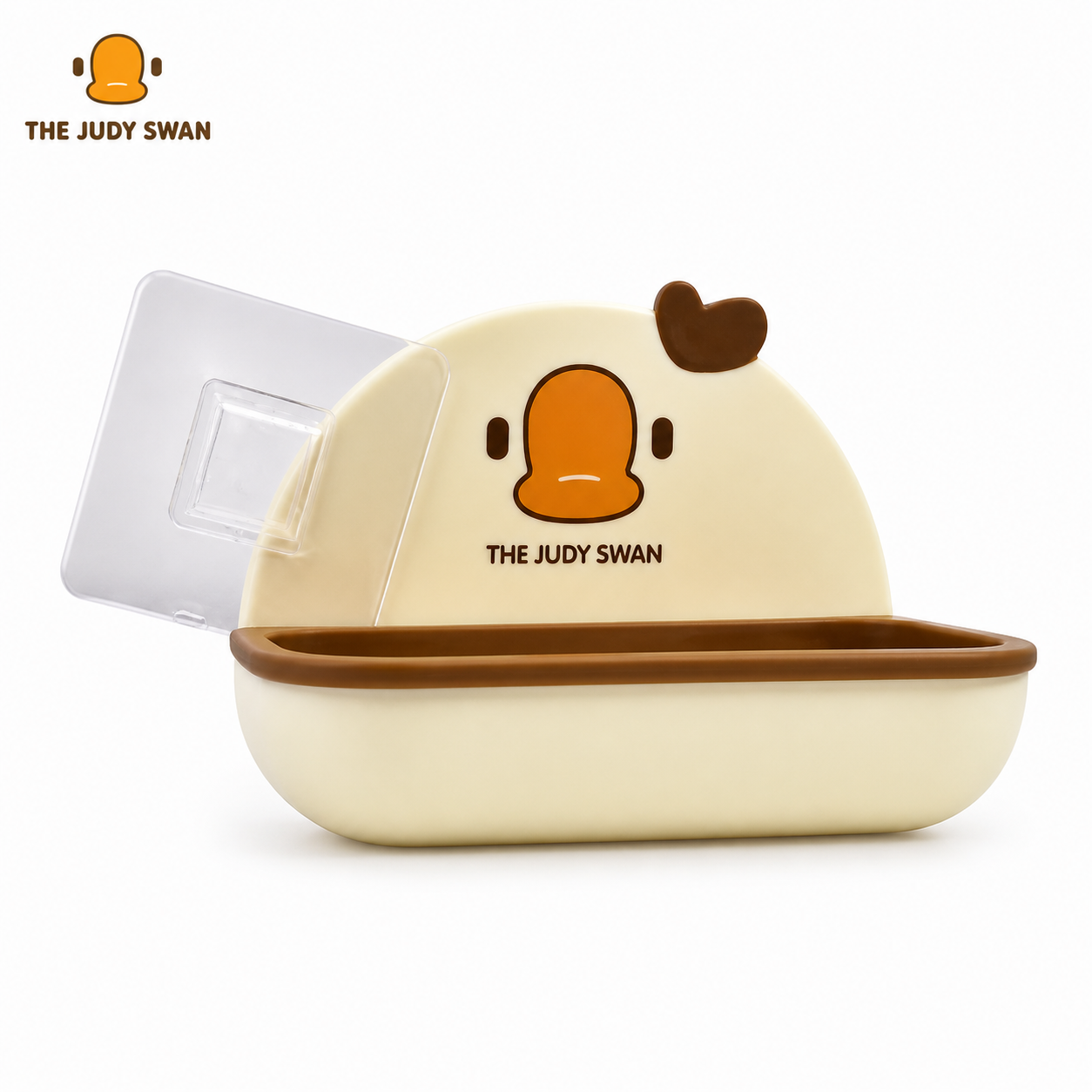 Cute Swan Soap Holder with Drain Tray & Lid | Leakproof Cartoon Soap Dish for Bathroom, Kitchen & Travel | Hygienic, Space-Saving Soap Case