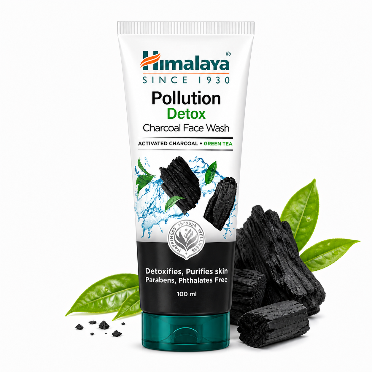 Himalaya Pollution Detox Charcoal Face Wash 100ml | Deep Pore Cleansing & Oil Control | Anti-Pollution Face Cleanser for Oily & Acne-Prone Skin