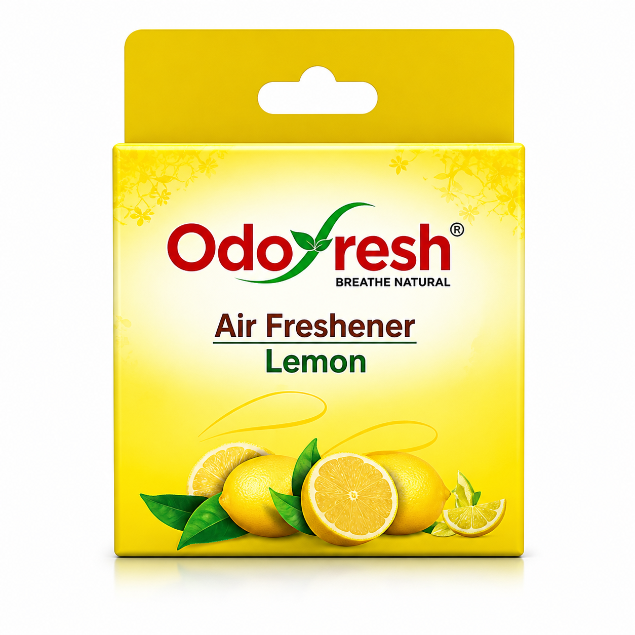 Odofresh Lemon Air Freshener 50G | Long Lasting Citrus Fragrance & Odor Eliminator for Home, Car, Bathroom & Wardrobe