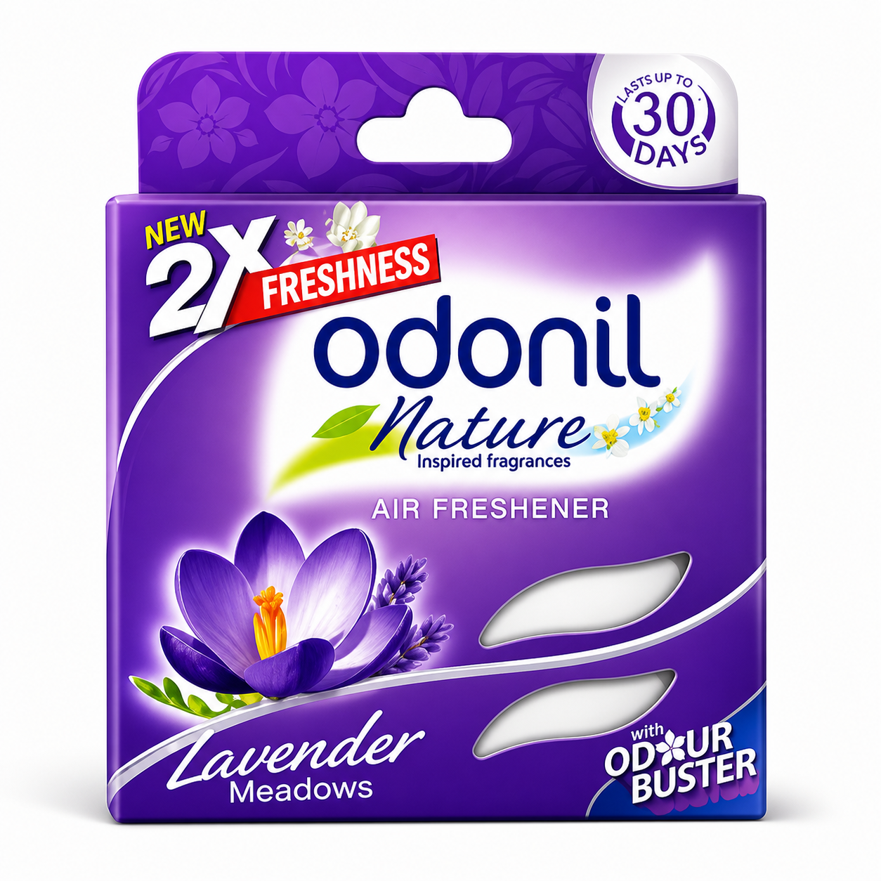 Odonil Lavender Air Freshener Pack of 2 | Long Lasting Room Fragrance for Bathroom, Living Room, Car & Wardrobe Use
